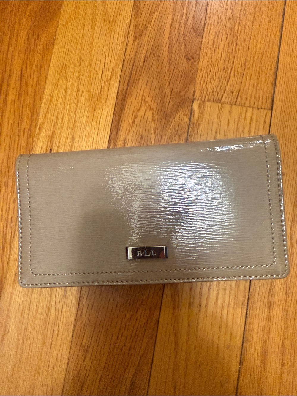 Ralph Lauren Glossy Taupe Wallet